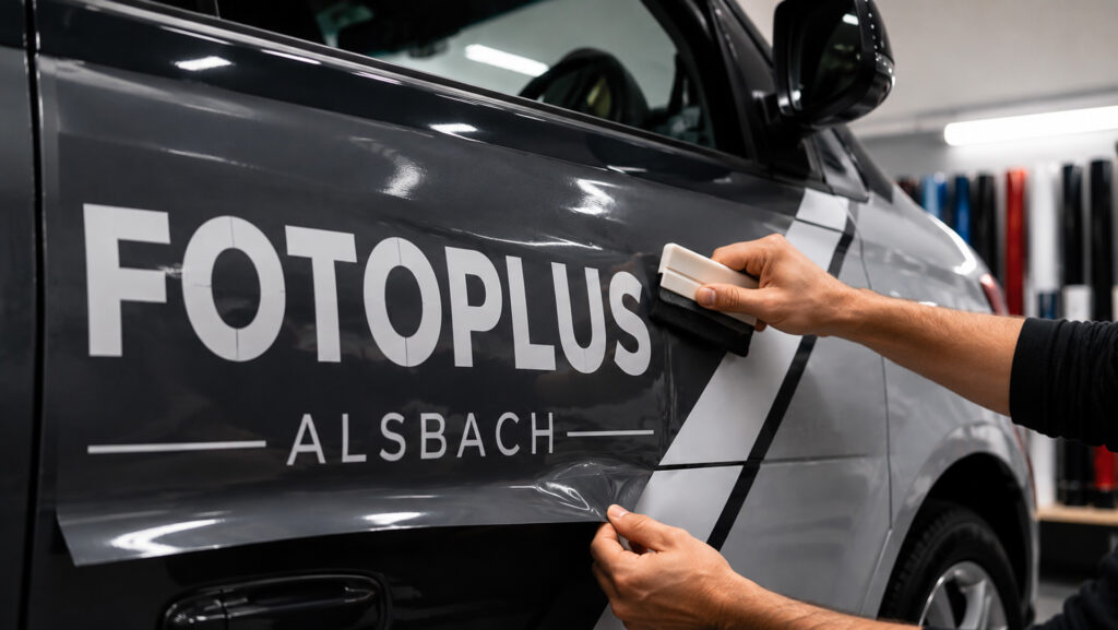 Autoaufkleber für PKW und Transporter in Alsbach – professionelle Fahrzeugbeschriftung von FotoPlus & Baez Design