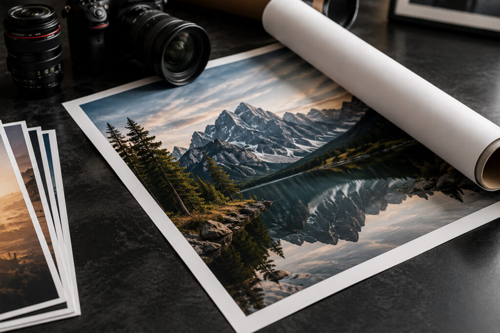 Hochwertiger Posterdruck mit brillanten Farben und Premium-Fotopapier bei FotoPlus in Alsbach.