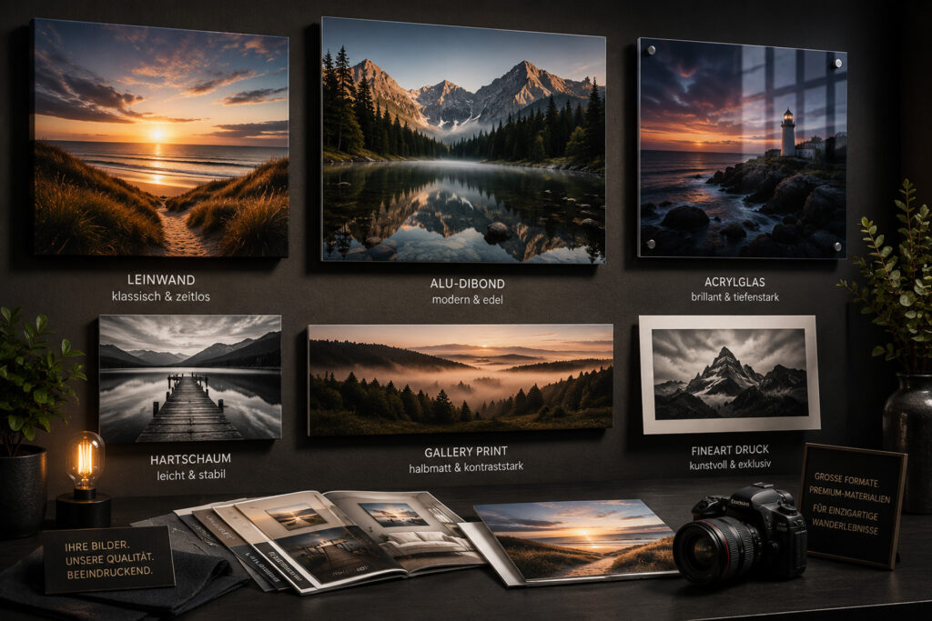 Hochwertige Wandbilder auf Leinwand, Acrylglas, Alu-Dibond, Gallery Print und FineArt-Druck bei FotoPlus Alsbach.
